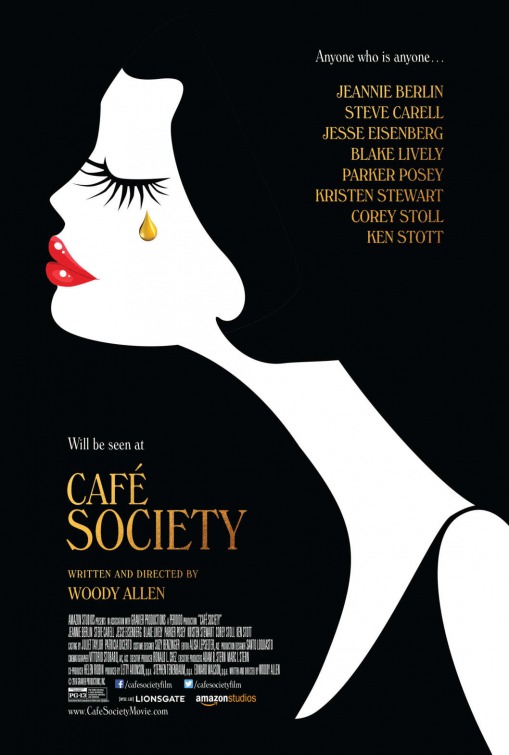 Café Society (2016) original theatrical movie poster - Final