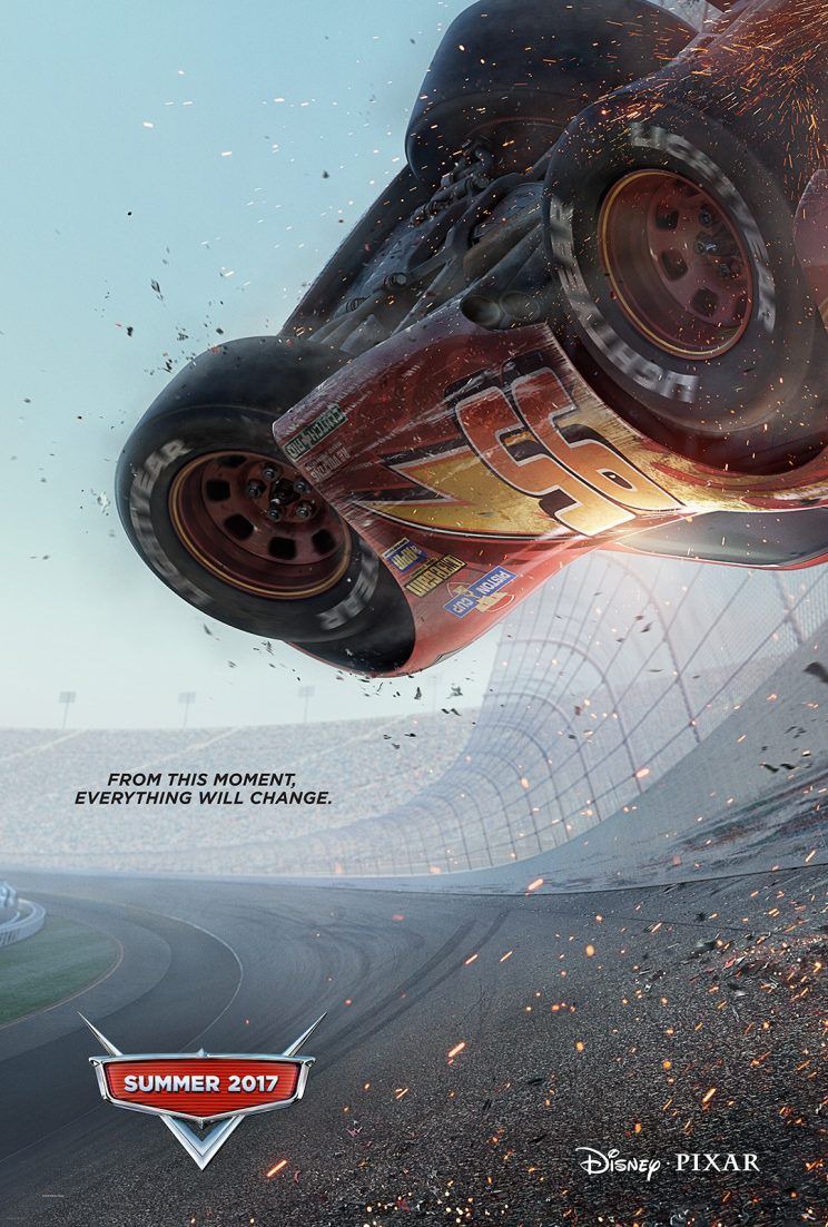 Cars 3 (2017) original theatrical movie poster - Advance