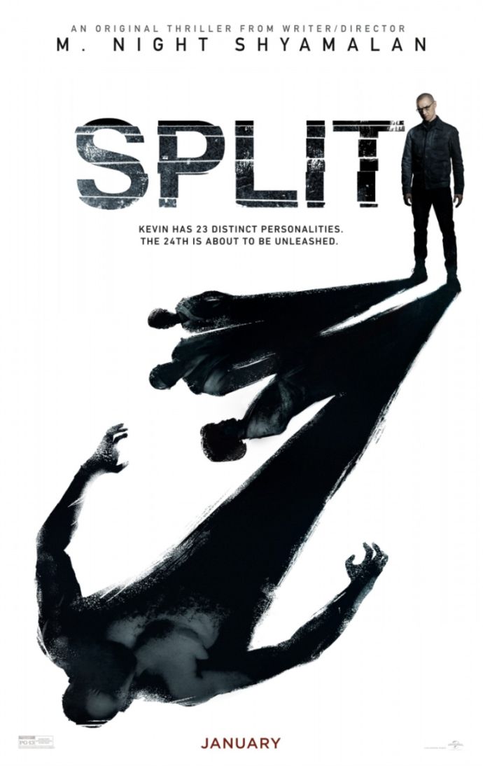 Split (2017) original theatrical movie poster - Final