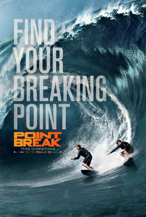 Point Break (2015) original theatrical movie poster - Final