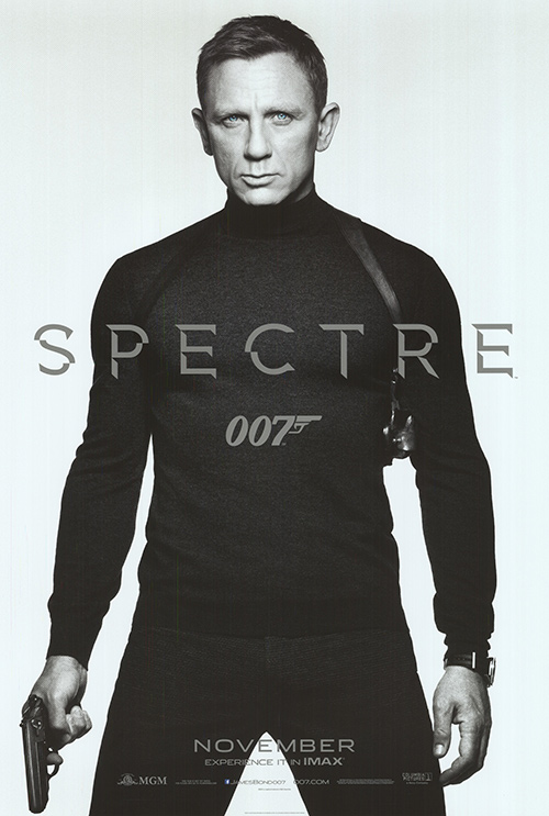 Spectre (2015) original theatrical movie poster - Advance Style A
