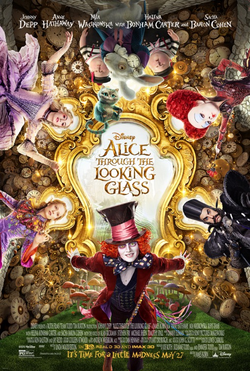 Alice Through the Looking Glass (2016) original theatrical movie poster - Final