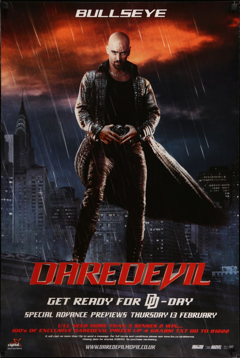 Daredevil (2003) original theatrical movie poster - Advance Style A