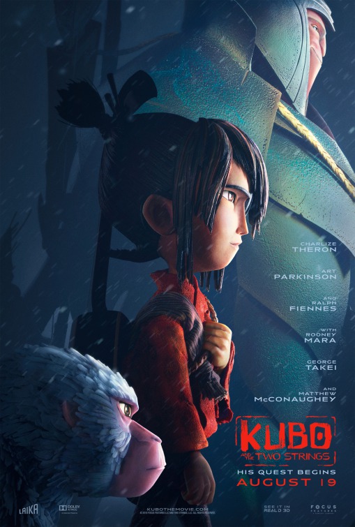 Kubo and the Two Strings (2016) original theatrical movie poster - Advance Style B