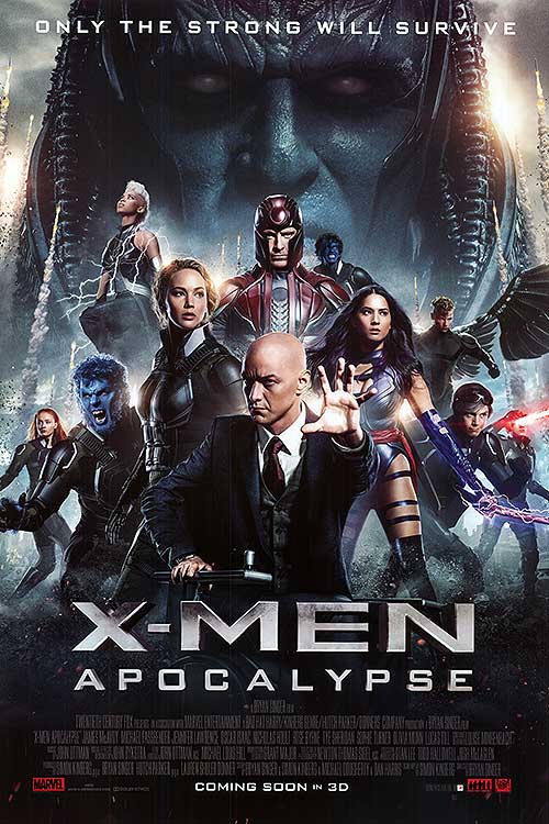X-Men: Apocalypse (2016) original theatrical movie poster - International Final