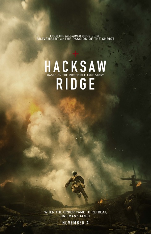 Hacksaw Ridge (2016) original theatrical movie poster - Advance