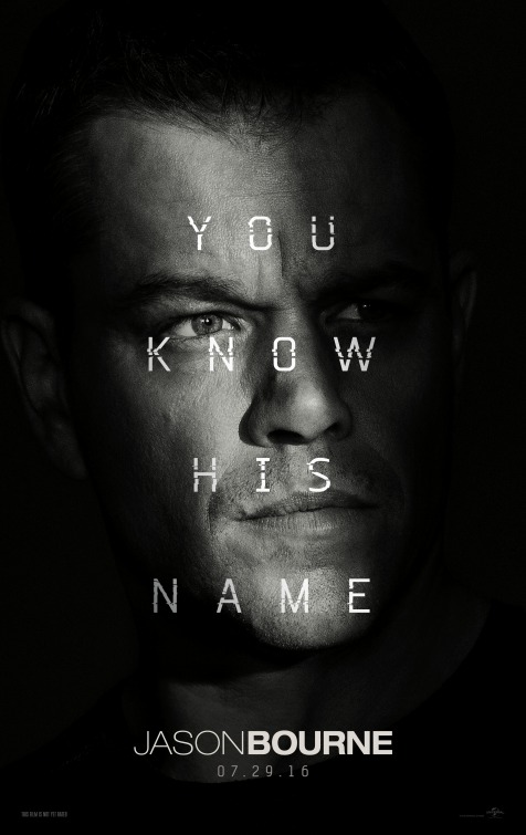 Jason Bourne (2016) original theatrical movie poster - Final