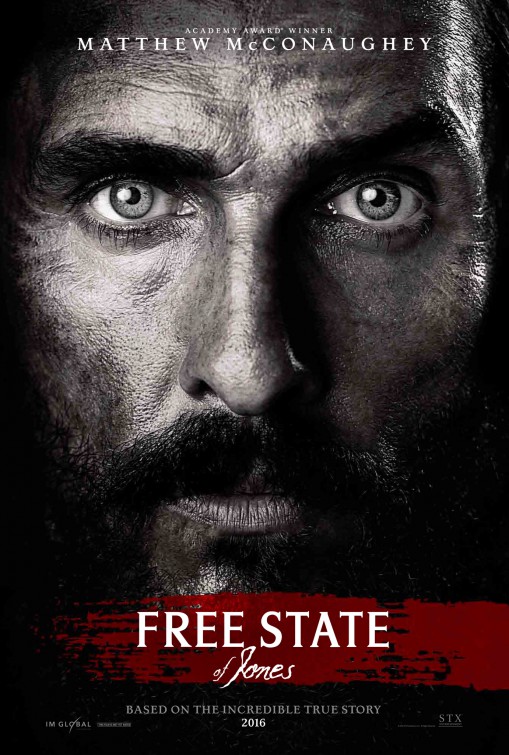 Free State of Jones (2016) original theatrical movie poster - Advance