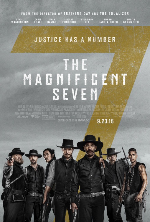 The Magnificent Seven (2016) original theatrical movie poster - Final
