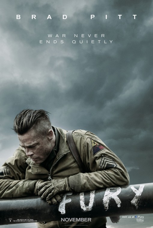 Fury (2014) original theatrical movie poster - Final