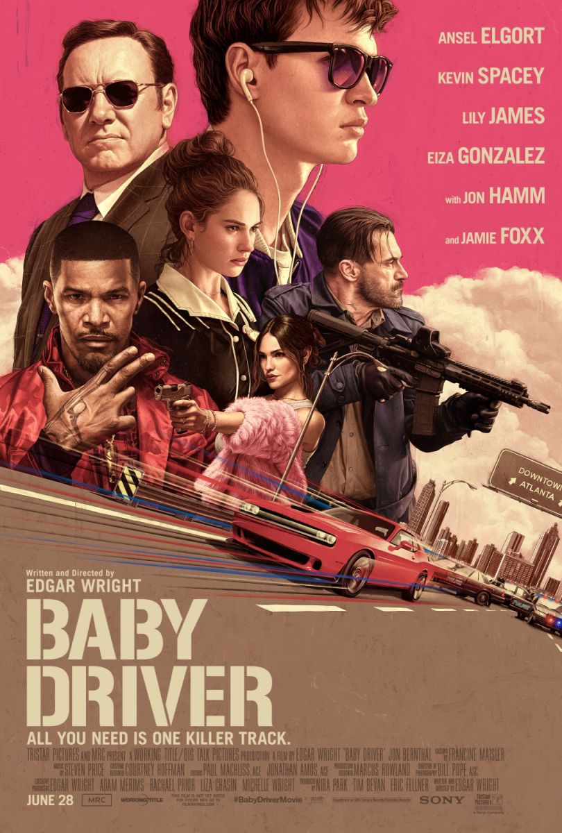 Baby Driver (2017) original theatrical movie poster - Final