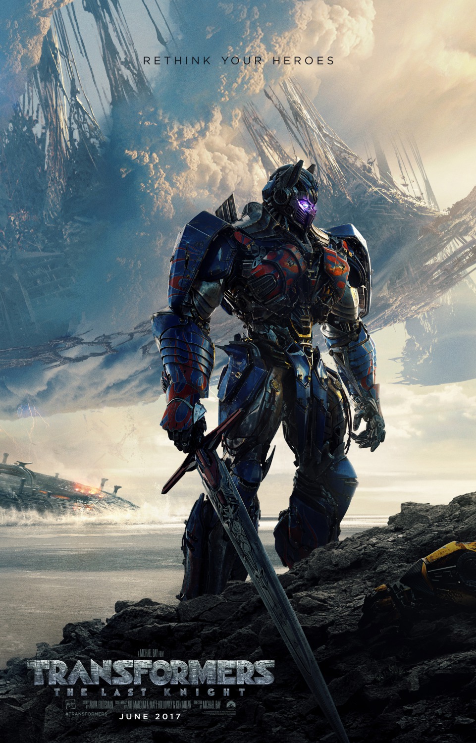 Transformers: The Last Knight (2017) original theatrical movie poster - Advance