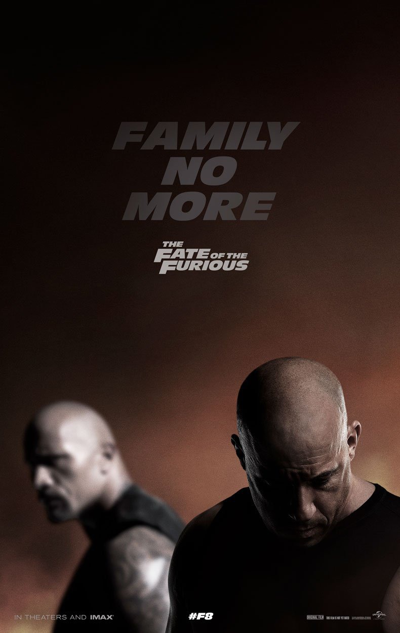 Fast & Furious 8 (2017) original theatrical movie poster - Advance