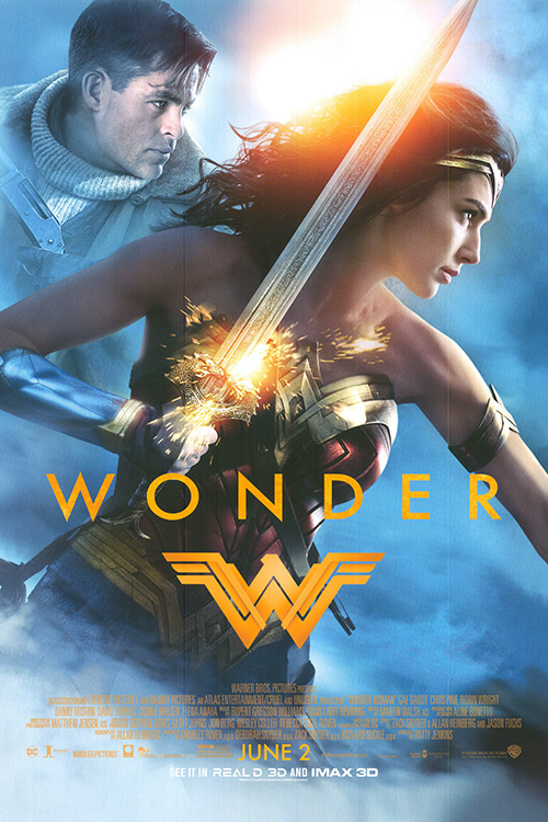 Wonder Woman (2017) original theatrical movie poster - Final