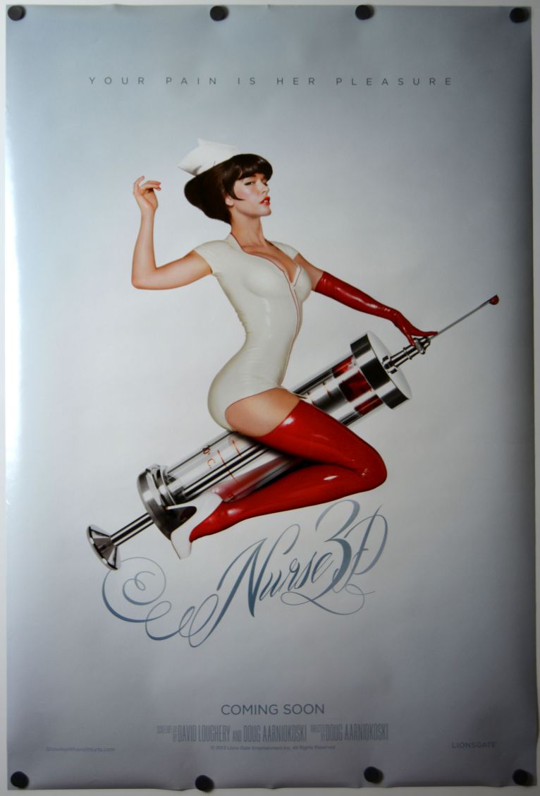 Nurse 3D (2014) original theatrical movie poster - Advance Style B