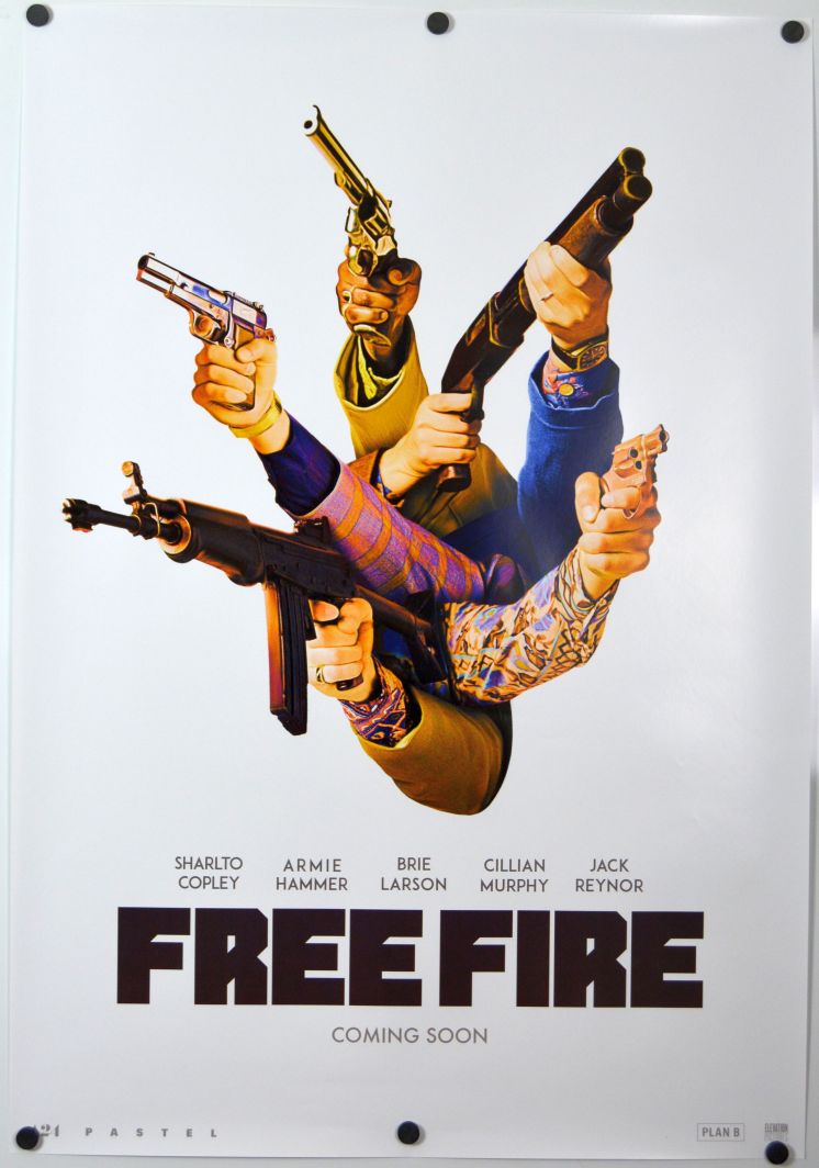 Free Fire (2016) original theatrical movie poster - Advance