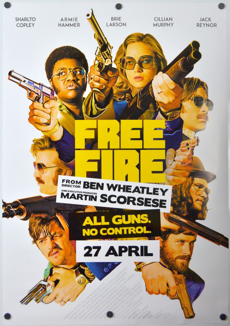 Free Fire (2017) original theatrical movie poster - Final