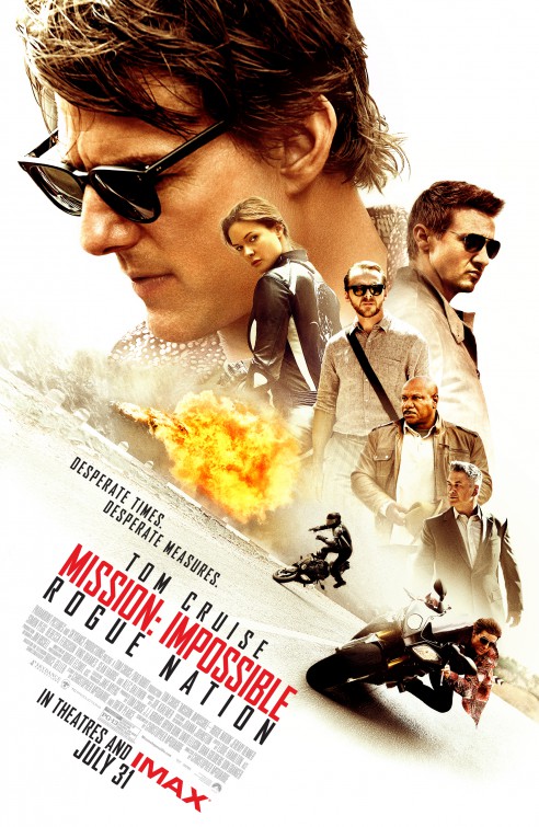 Mission: Impossible - Rogue Nation (2015) original theatrical movie poster - Final