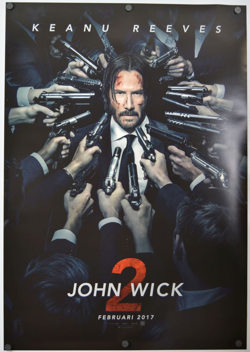 John Wick: Chapter 2 (2017) original theatrical movie poster - Advance
