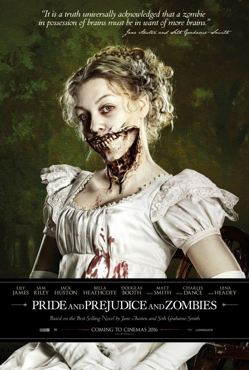 Pride and Prejudice and Zombies (2016) original theatrical movie poster - Advance