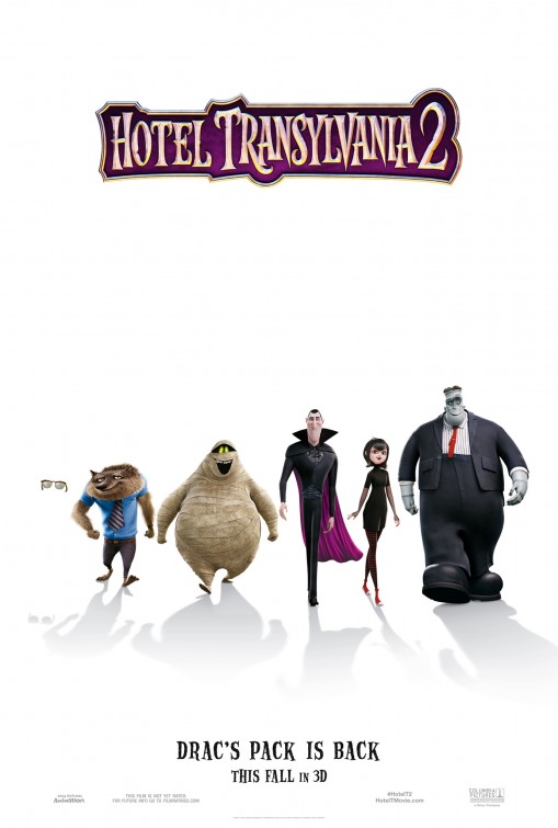 Hotel Transylvania 2 (2015) original theatrical movie poster - Advance