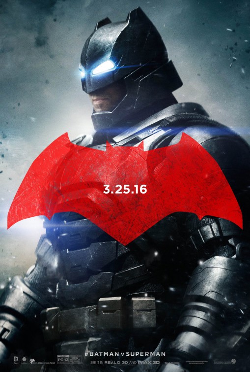 Batman v Superman: Dawn of Justice (2016) original theatrical movie poster - Advance Style C