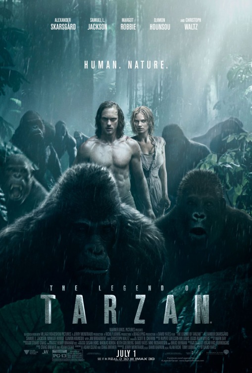 The Legend of Tarzan (2016) original theatrical movie poster - Final