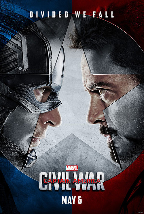 Captain America: Civil War (2016) original theatrical movie poster - Advance