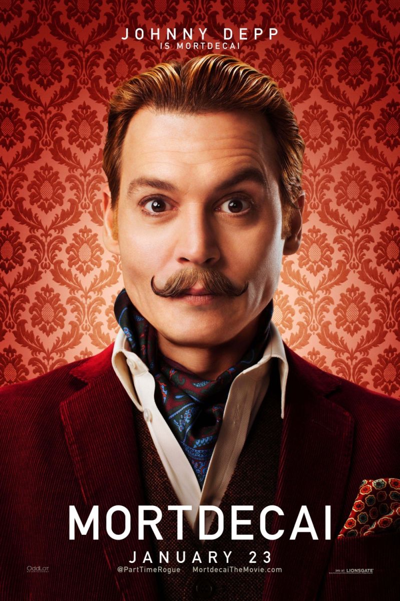 Mortdecai (2015) original theatrical movie poster - Advance Style A