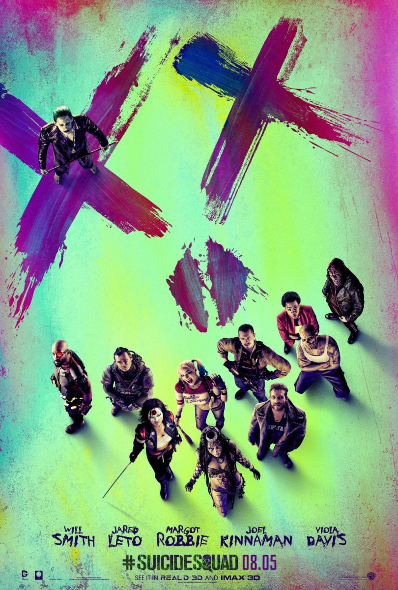 Suicide Squad (2016) original theatrical movie poster - Advance Style B