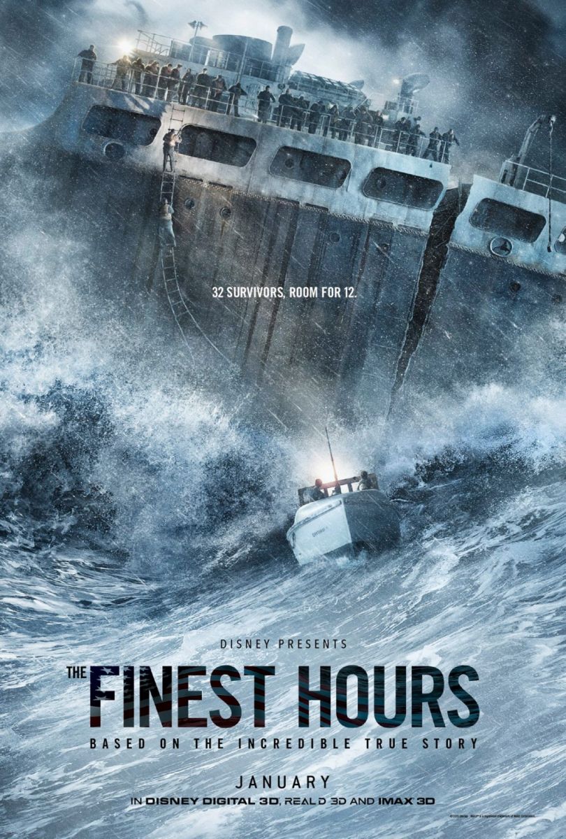 The Finest Hours (2016) original theatrical movie poster - Advance