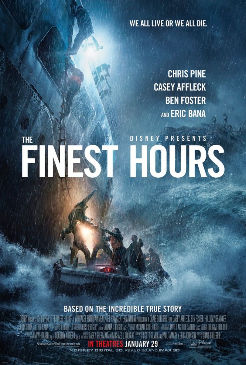 The Finest Hours (2016) original theatrical movie poster - Final