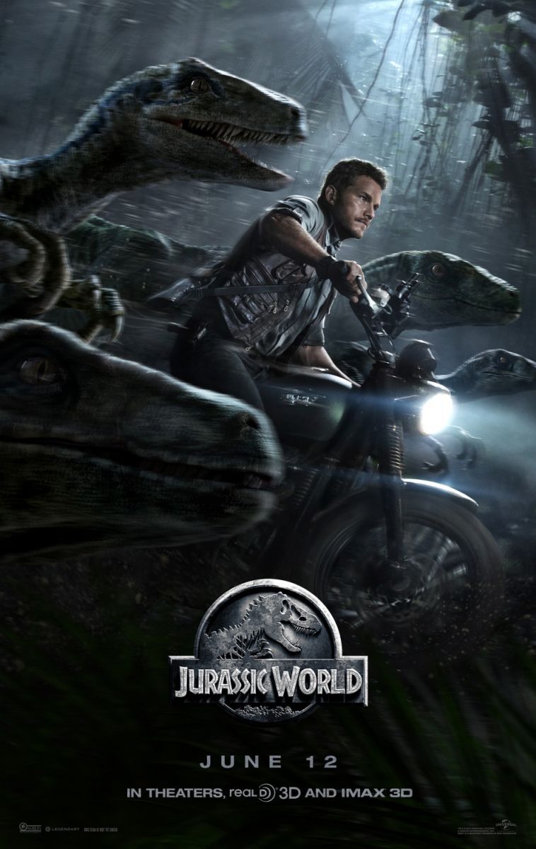 Jurassic World (2015) original theatrical movie poster - Final