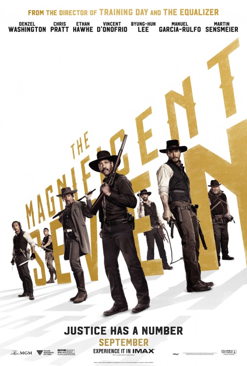 The Magnificent Seven (2016) original theatrical movie poster - Advance