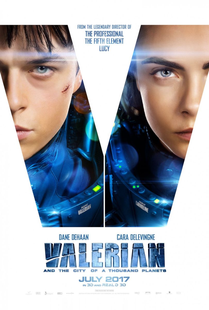 Valerian and the City of a Thousand Planets (2017) original theatrical movie poster - Advance Style B