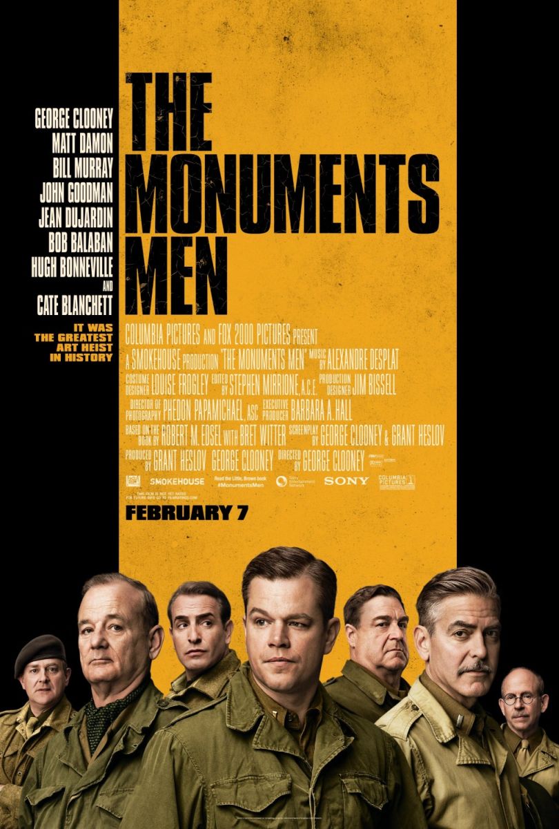 The Monuments Men (2014) original theatrical movie poster - Final