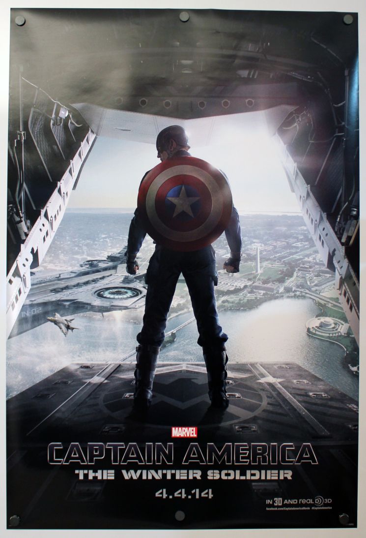 Captain America: The Winter Soldier (2014) original theatrical movie poster - Advance Style B
