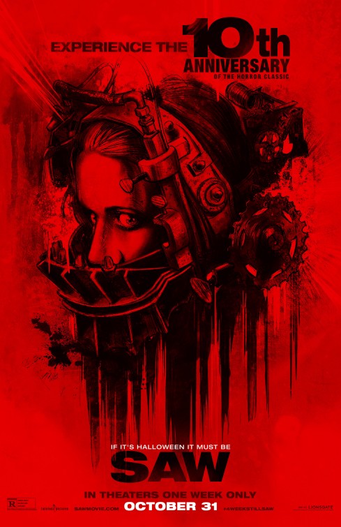 Saw (2014) original theatrical movie poster - Re-Release