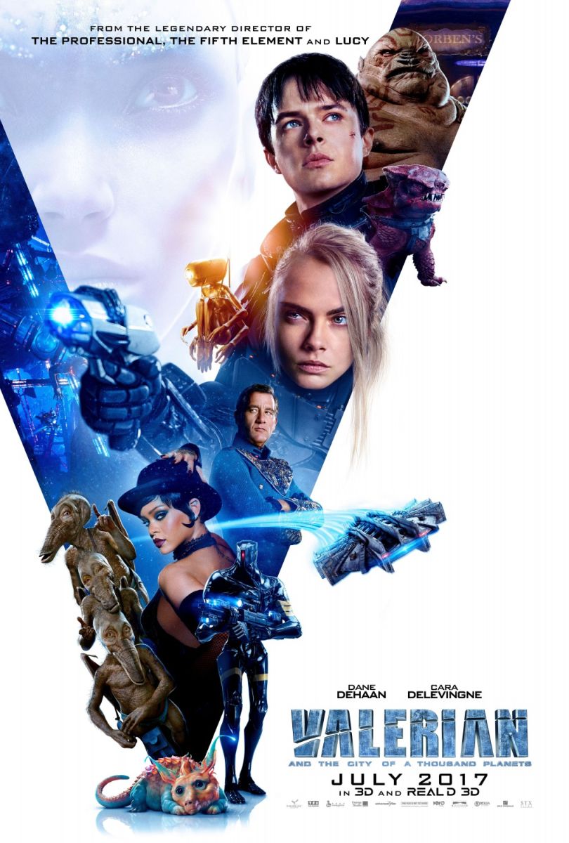 Valerian and the City of a Thousand Planets (2017) original theatrical movie poster - Final