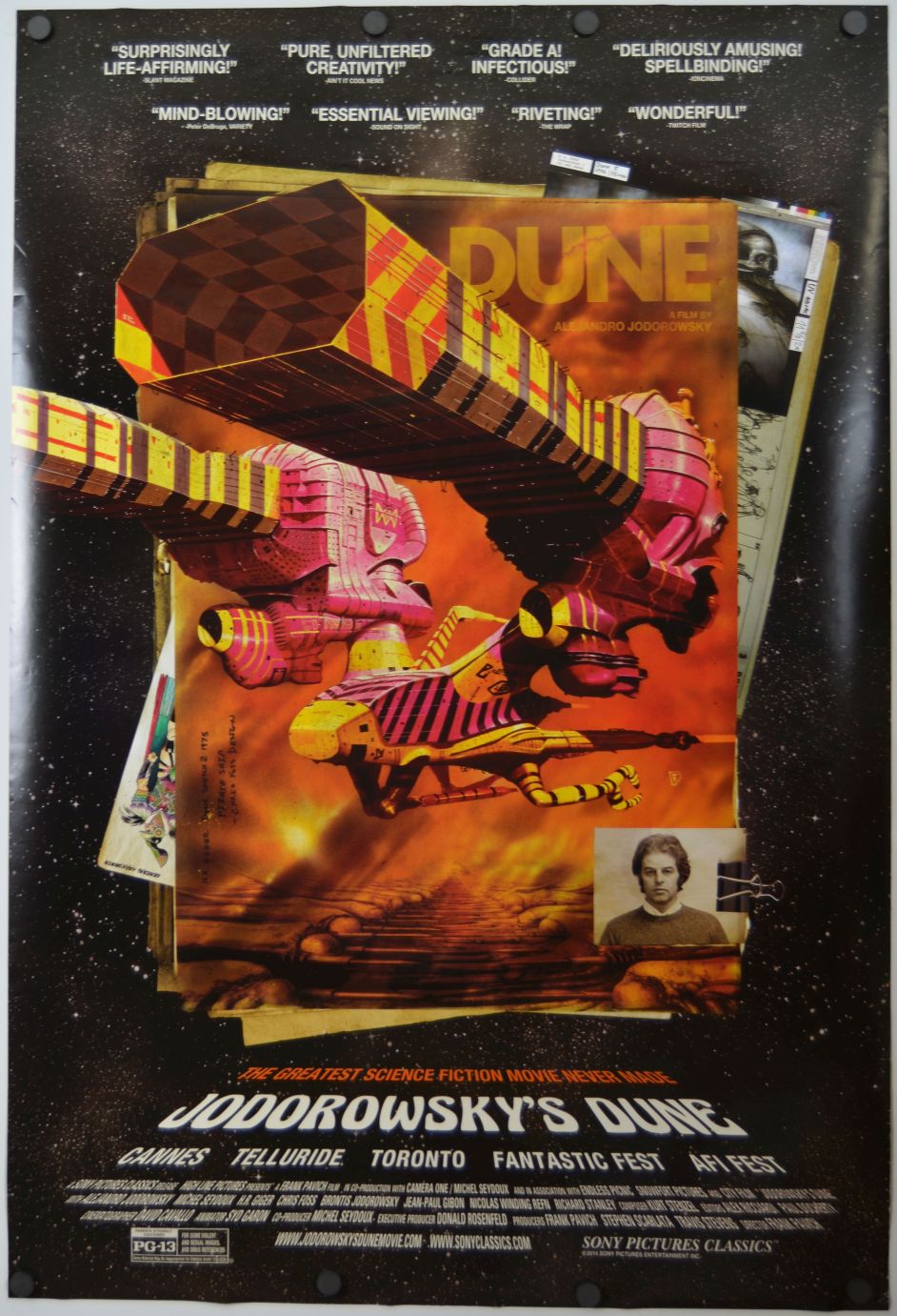 Jodorowsky's Dune (2013) original theatrical movie poster - Final