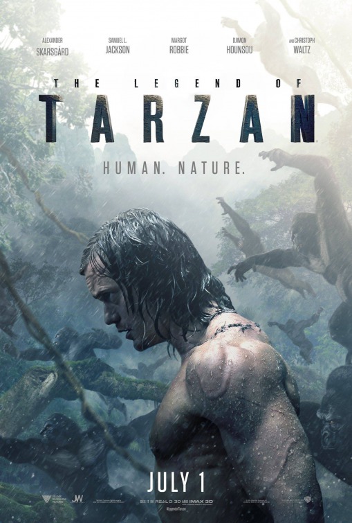 The Legend of Tarzan (2016) original theatrical movie poster - Advance