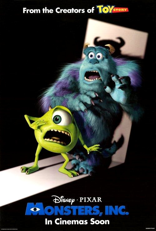 Monsters, Inc. (2001) original theatrical movie poster - International