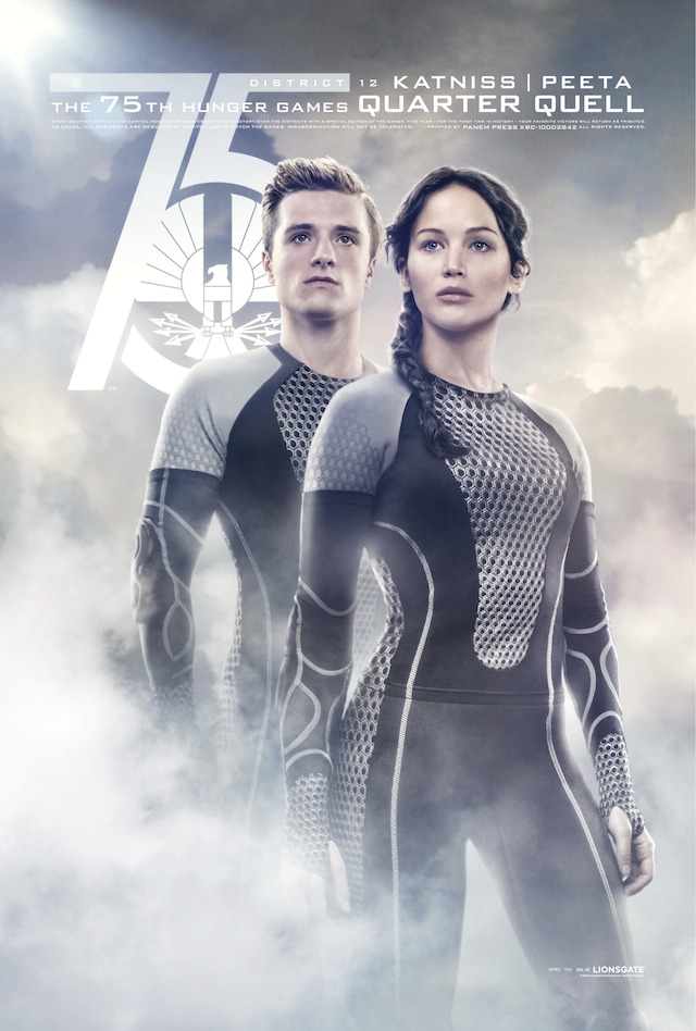 The Hunger Games: Catching Fire (2013) original theatrical movie poster - Advance Style B