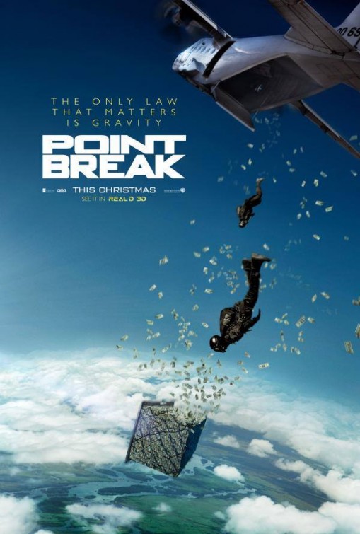 Point Break (2015) original theatrical movie poster - Advance