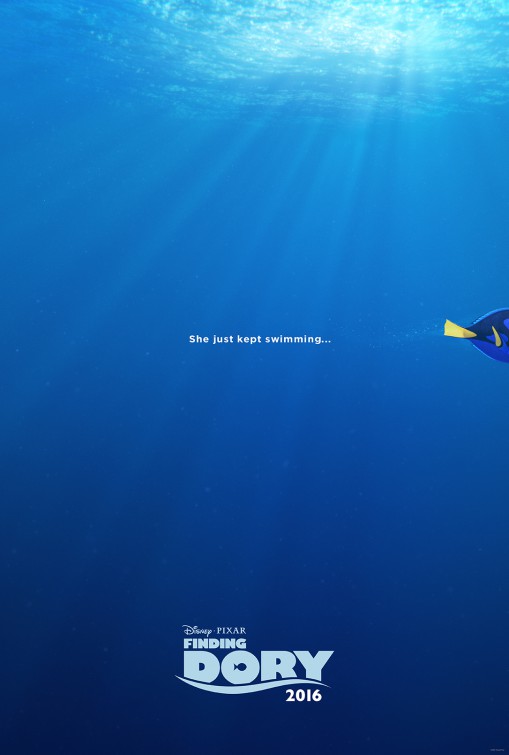 Finding Dory (2016) original theatrical movie poster - Advance