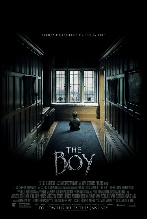 The Boy (2016) original theatrical movie poster - Final