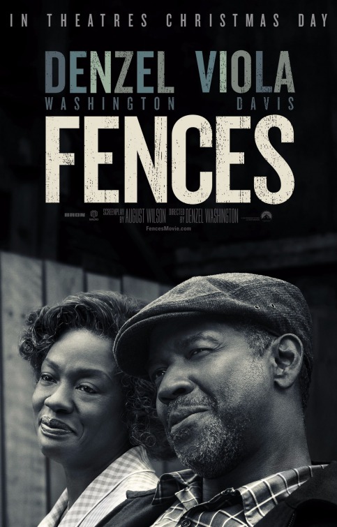 Fences (2016) original theatrical movie poster - Advance