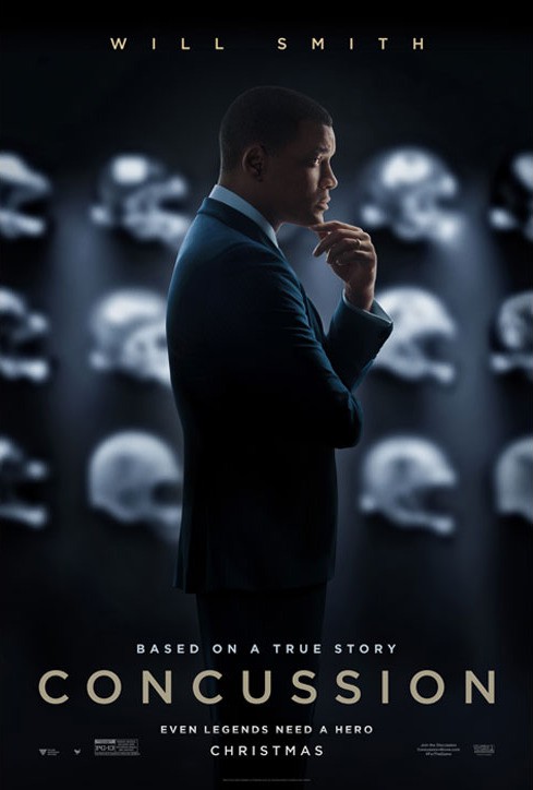 Concussion (2015) original theatrical movie poster - Advance