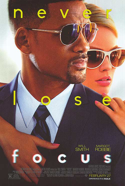 Focus (2015) original theatrical movie poster - Final