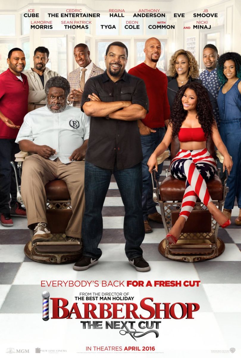 Barbershop: The Next Cut (2016) original theatrical movie poster - Advance